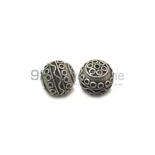 Wholesale Handmade 925 Sterling silver 17.6x17.9mm Round Big Beads .Sold Per Package of 5-925SBIGB110