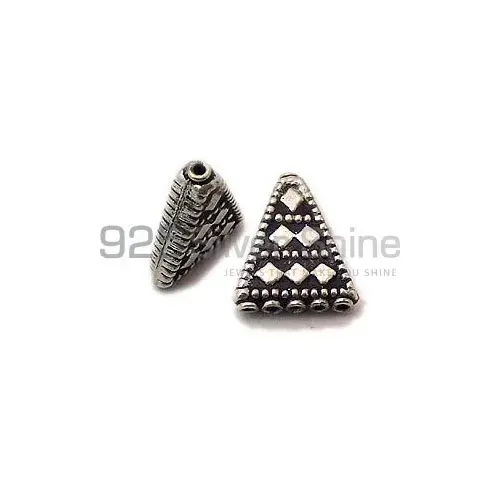 Handmade 925 Sterling silver 17.9x14.7mm Trillion Multi Hole Beads .Sold Per Package of 10-925SMHB104