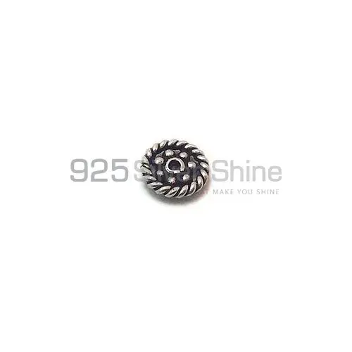 Wholesale Handmade 925 Sterling silver 2.4x9.8mm Wheel Tyre Spencer Beads .Sold Per Package of 10-925SSB103