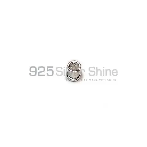 Handmade 925 Sterling silver 3.5x3mm Tube Nugget Beads .Sold Per Package of 10-925SNB105