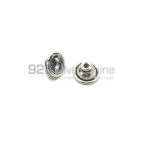925 Sterling silver 4.4x8mm Round Cap Beads .Sold Per Package of 10-925SBC105