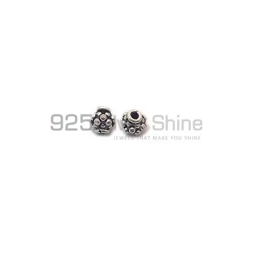 Wholesale Handmade 925 Sterling silver 5x5.2mm Round Bali Beads .Sold Per Package of 10-925SBB109