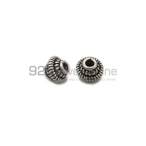 Wholesale Handmade 925 Sterling silver 7.4x8.8mm Lettuce Spencer Beads .Sold Per Package of 10-925SSB104