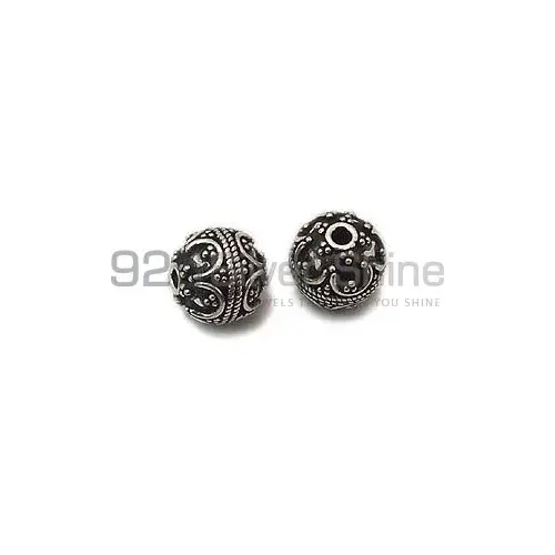 Wholesale Handmade 925 Sterling silver 9.3x9.5m Round Fine Beads. Sold Per Package of 10-925SBF108