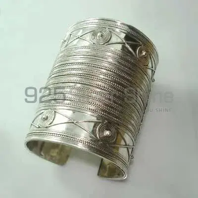 Wholesale Handmade Plain 925 Sterling Silver Cuff Bangle Or Bracelets Jewelry 925SSB330