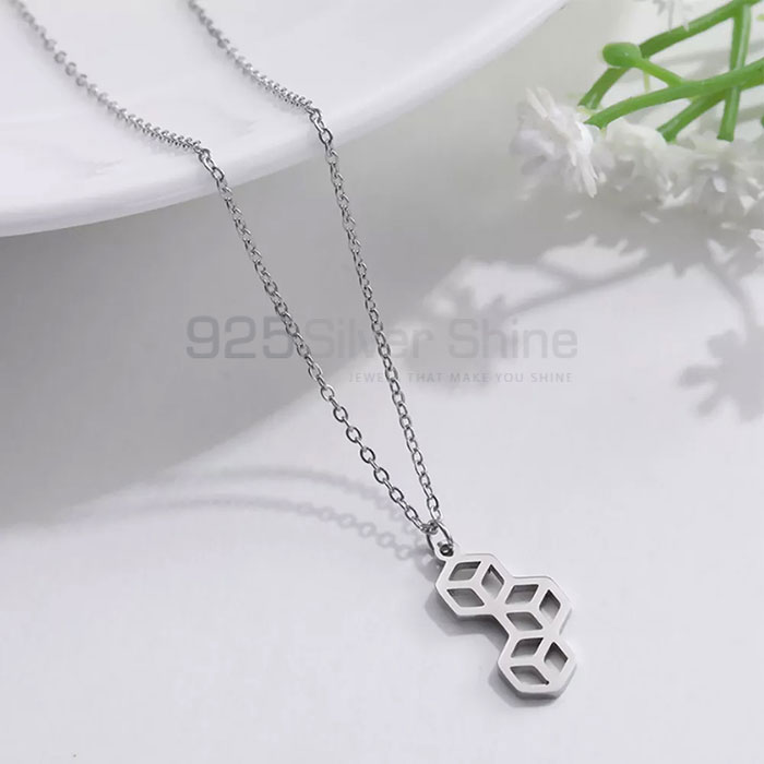 Honey Bee Necklace In Sterling Silver HBMN335