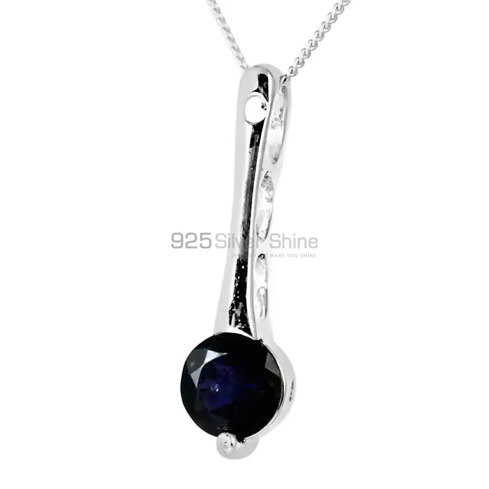 Wholesale Iolite Gemstone Handmade Pendants In 925 Sterling Silver Jewelry 925SP233-4