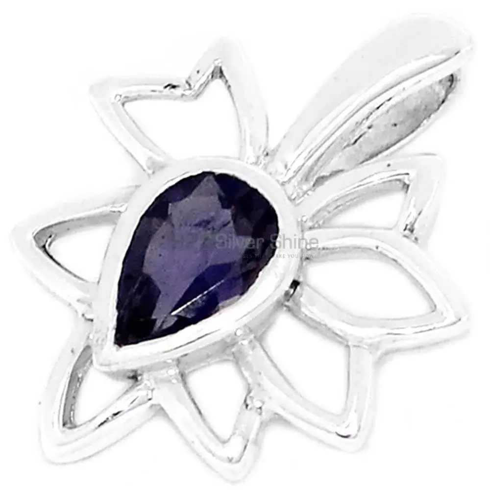 Iolite Gemstone Pendants In 925 Solid Silver Jewelry 925SP287-2_0