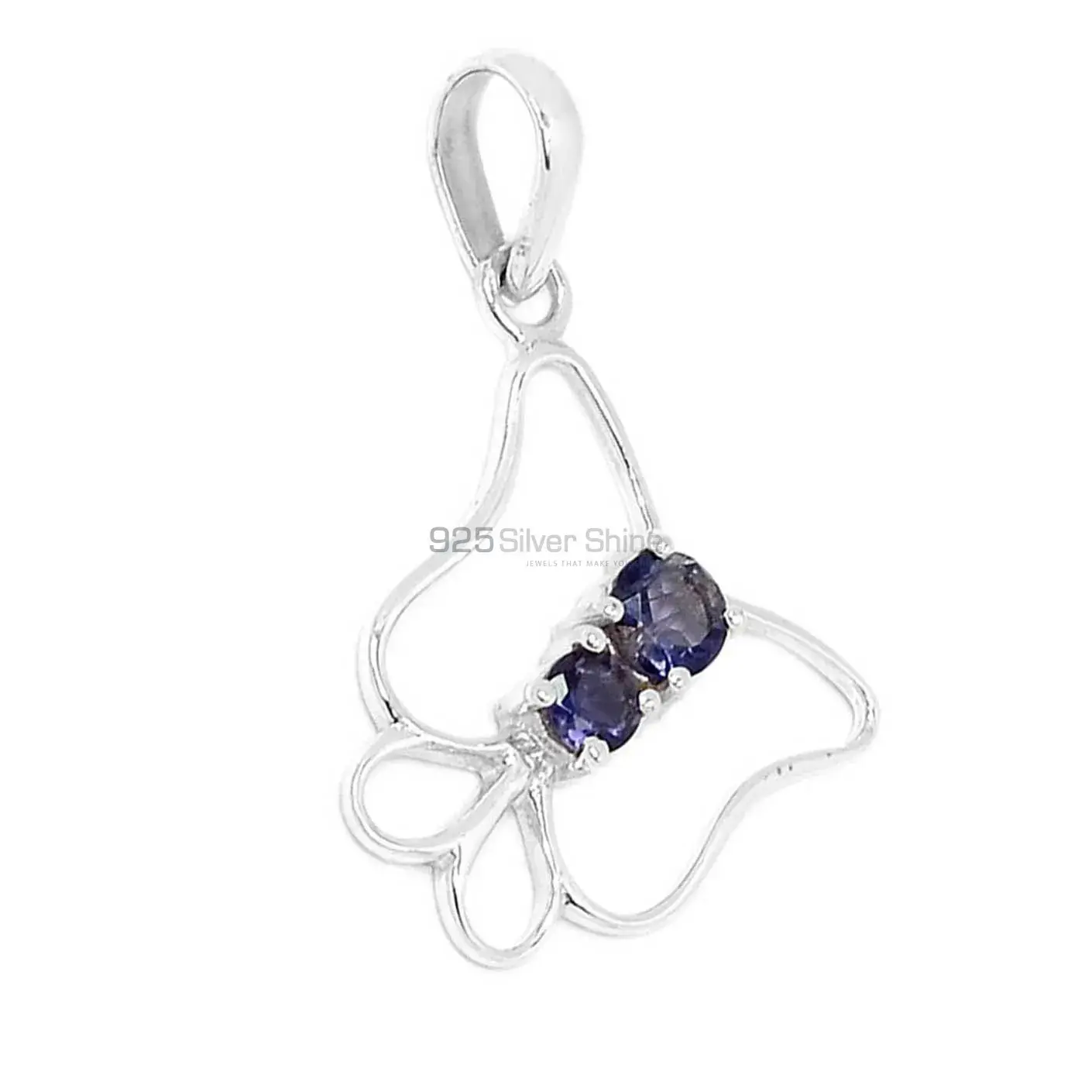Iolite Gemstone Pendants In 925 Solid Silver Jewelry 925SP299-3_0