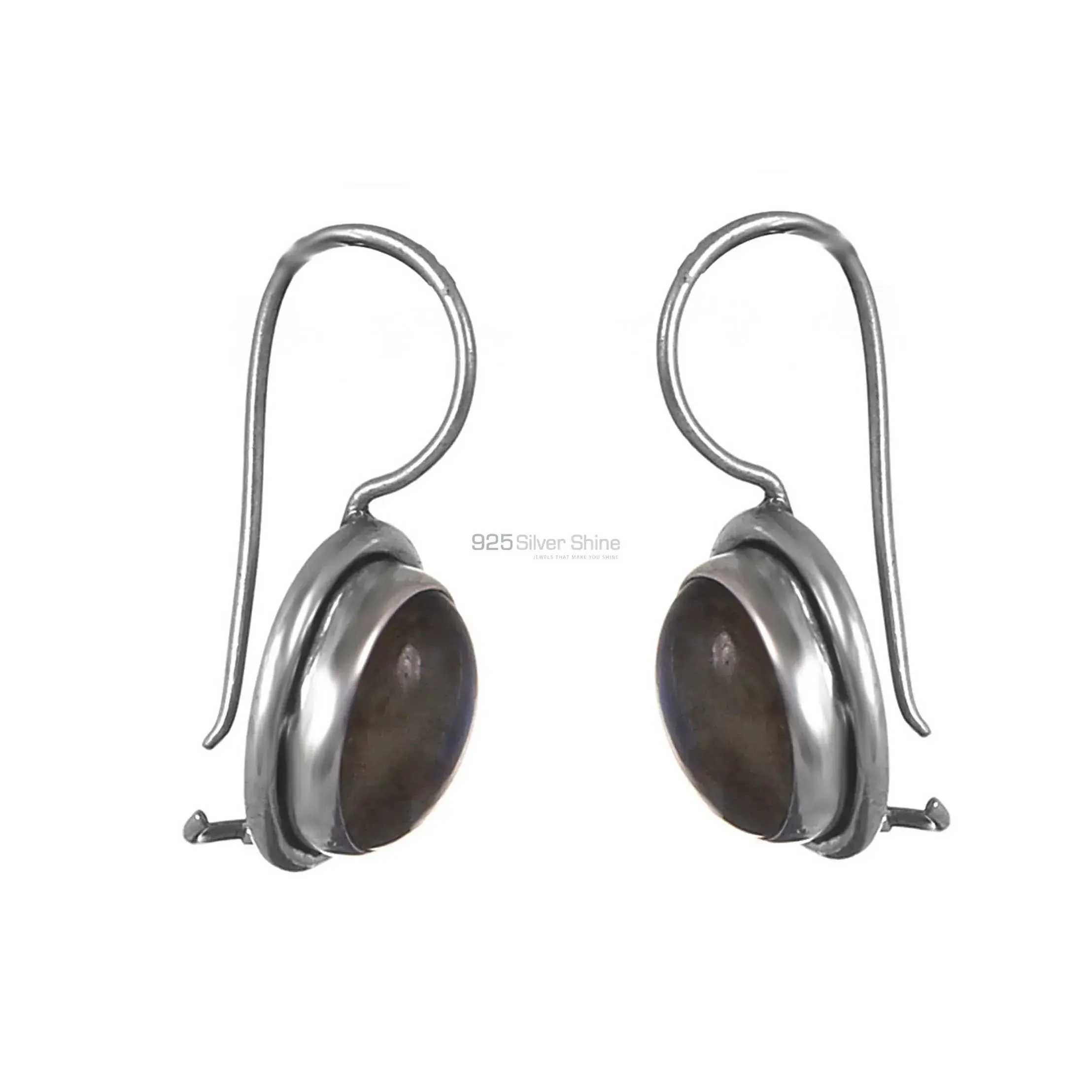 Wholesale Labradorite Gemstone Earrings In Fine Sterling Silver Jewelry 925SE205_0