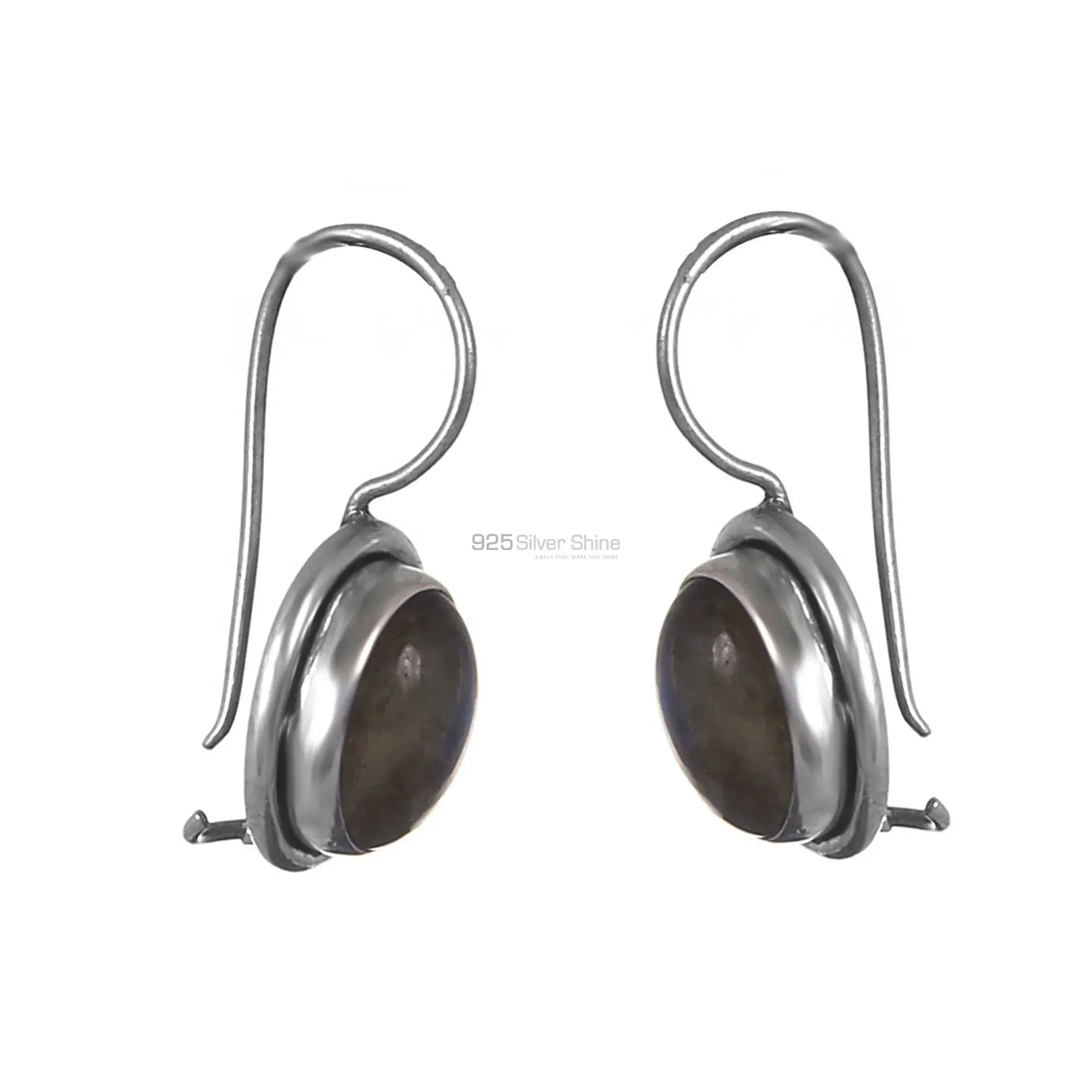 Labradorite Gemstone Earrings In Fine Sterling Silver Jewelry 925SE205_2