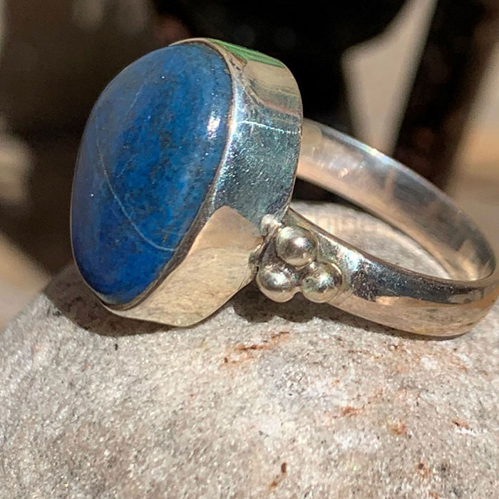 Lapis Lazuli Gemstone Ring In 925 Solid Silver SSR169-1_1