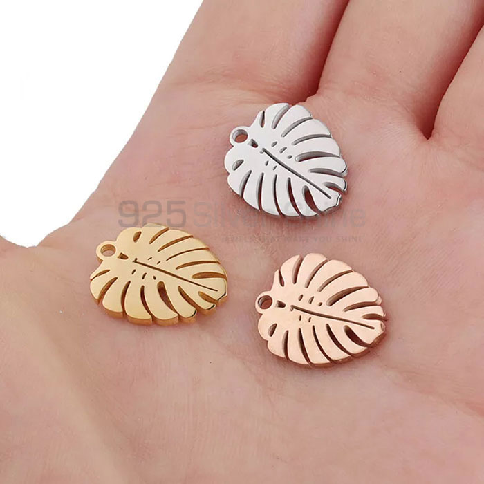 Wholesale Leaf Design Pendant In Sterling Silver FWMP233_0