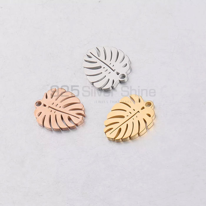 Leaf Design Pendant In Sterling Silver FWMP233_1