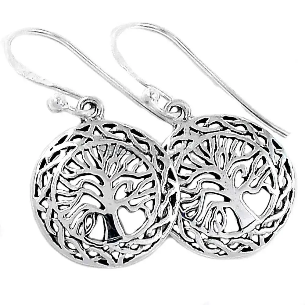 Life Of Tree Earrings In Solid 925 Silver 925SE2898_2