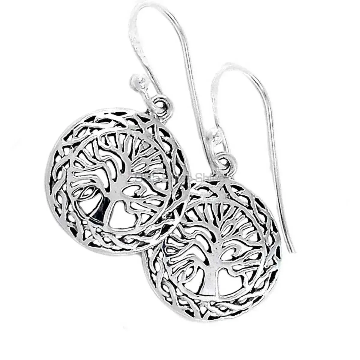 Wholesale Life Of Tree Earrings In Solid 925 Silver 925SE2898_2