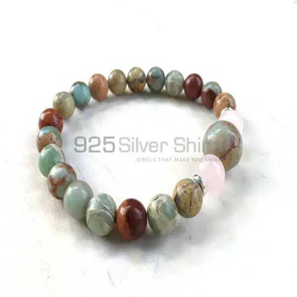 Wholesale Loose African Opal Gemstone Beads Bracelets 925BB184