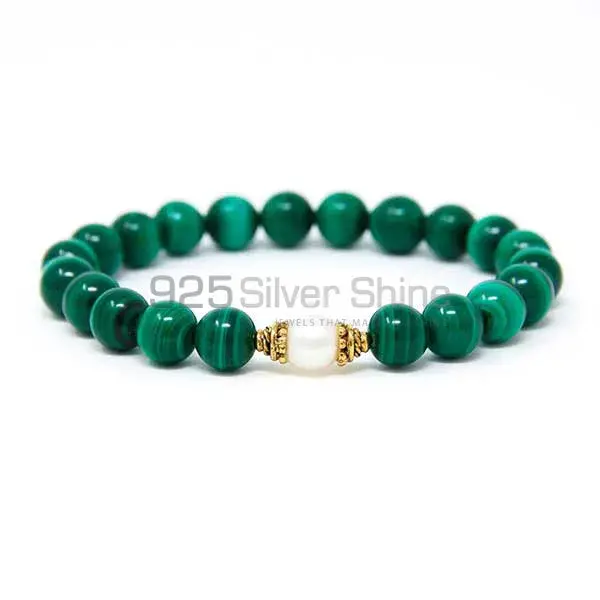 Beadschite-Pearl Gemstone Beads Bracelets 925BB181