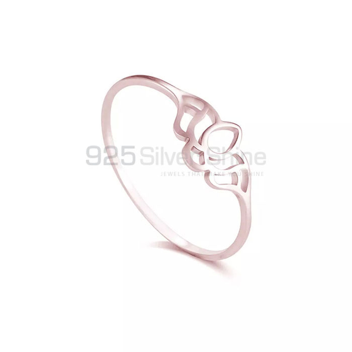 Lotus Minimalist Ring In 925 Sterling Silver FWMR253_1