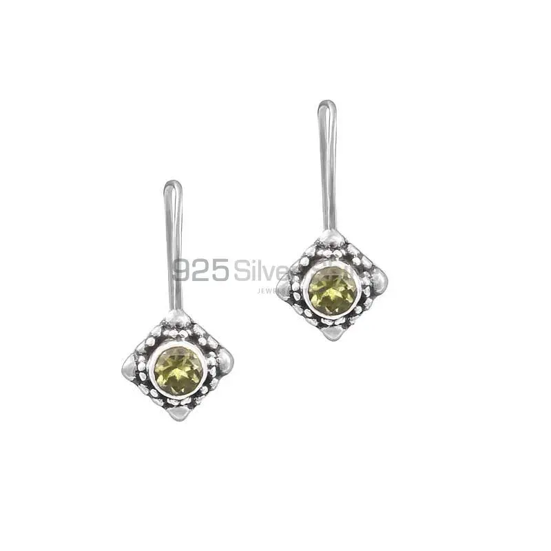 Wholesale Low Price Smoky Gemstone Earring In Sterling Silver 925SE28