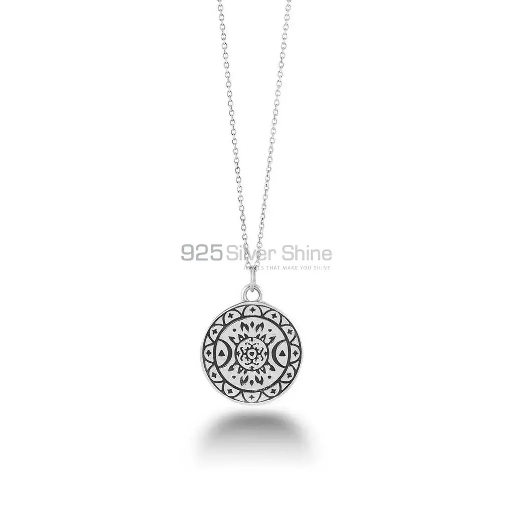 Wholesale Mandala Meditation Pendant In 925 Sterling Silver 925MN130