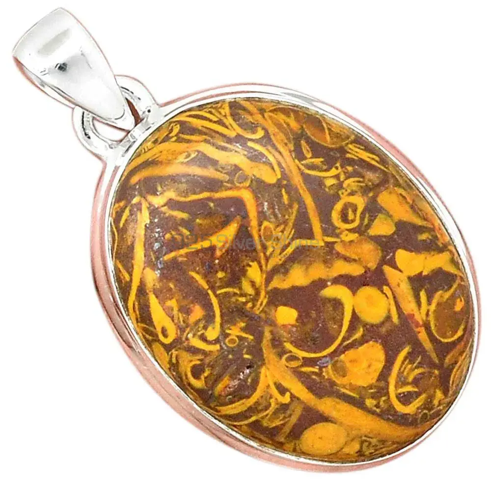 Wholesale Miriam Jasper Gemstone Pendants In Fine Sterling Silver Jewelry 925SP136