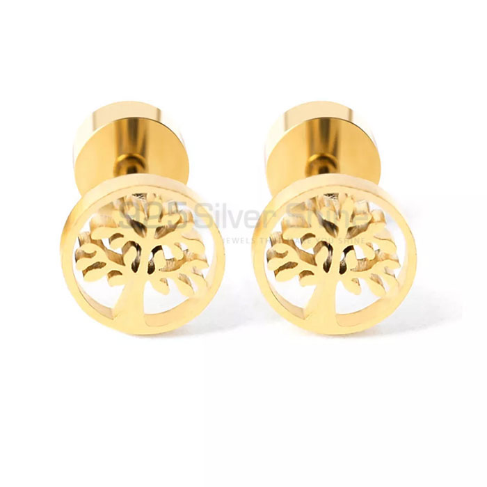 Meditations Life Of Tree Stud Earring In 925 Silver TLME605