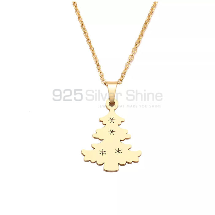 Minimalist Christmas Tree Necklace Trends In 925 Sterling Silver CTMN14