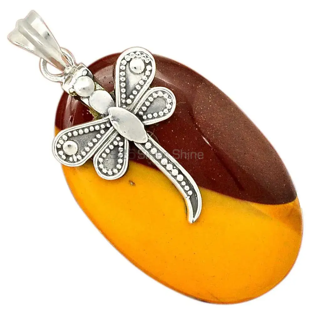 Wholesale Mookaite Gemstone Handmade Pendants In 925 Sterling Silver Jewelry 925SP68-5