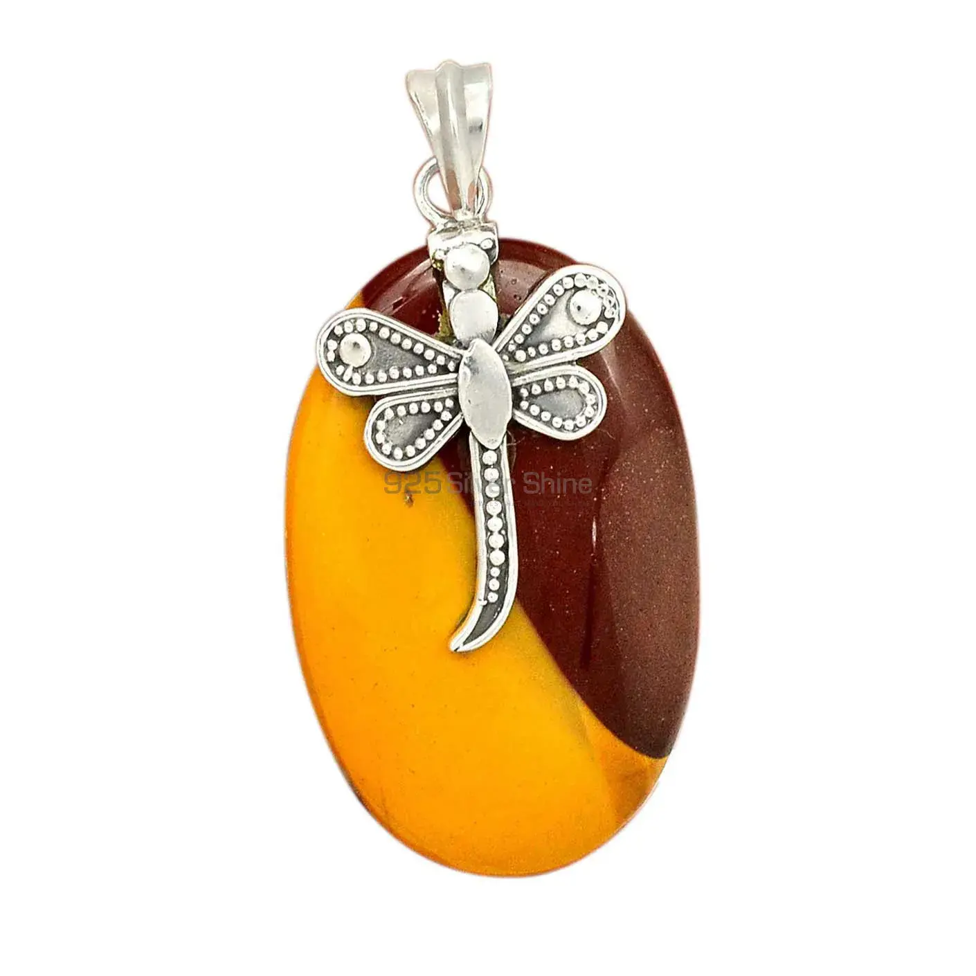 Wholesale Mookaite Gemstone Handmade Pendants In 925 Sterling Silver Jewelry 925SP68-5_1