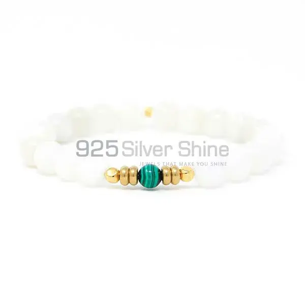 Moonstone Beads Bracelets For Yoga 925BB287_0