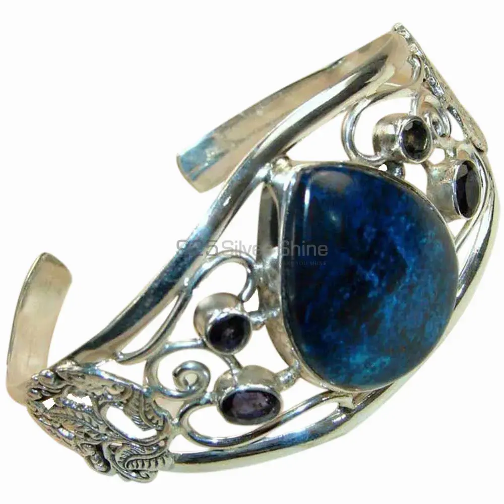 Multi Gemstone Cuff Bangles In 925 Sterling Silver 925SSB121_0