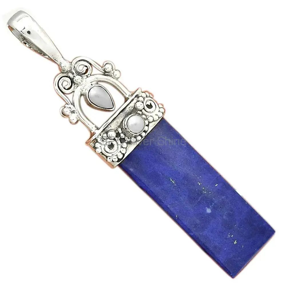 Multi Gemstone Handmade Pendants In Solid Sterling Silver Jewelry 925SP28-1_0