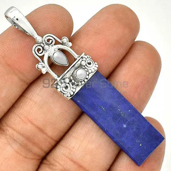 Multi Gemstone Handmade Pendants In Solid Sterling Silver Jewelry 925SP28-1_1