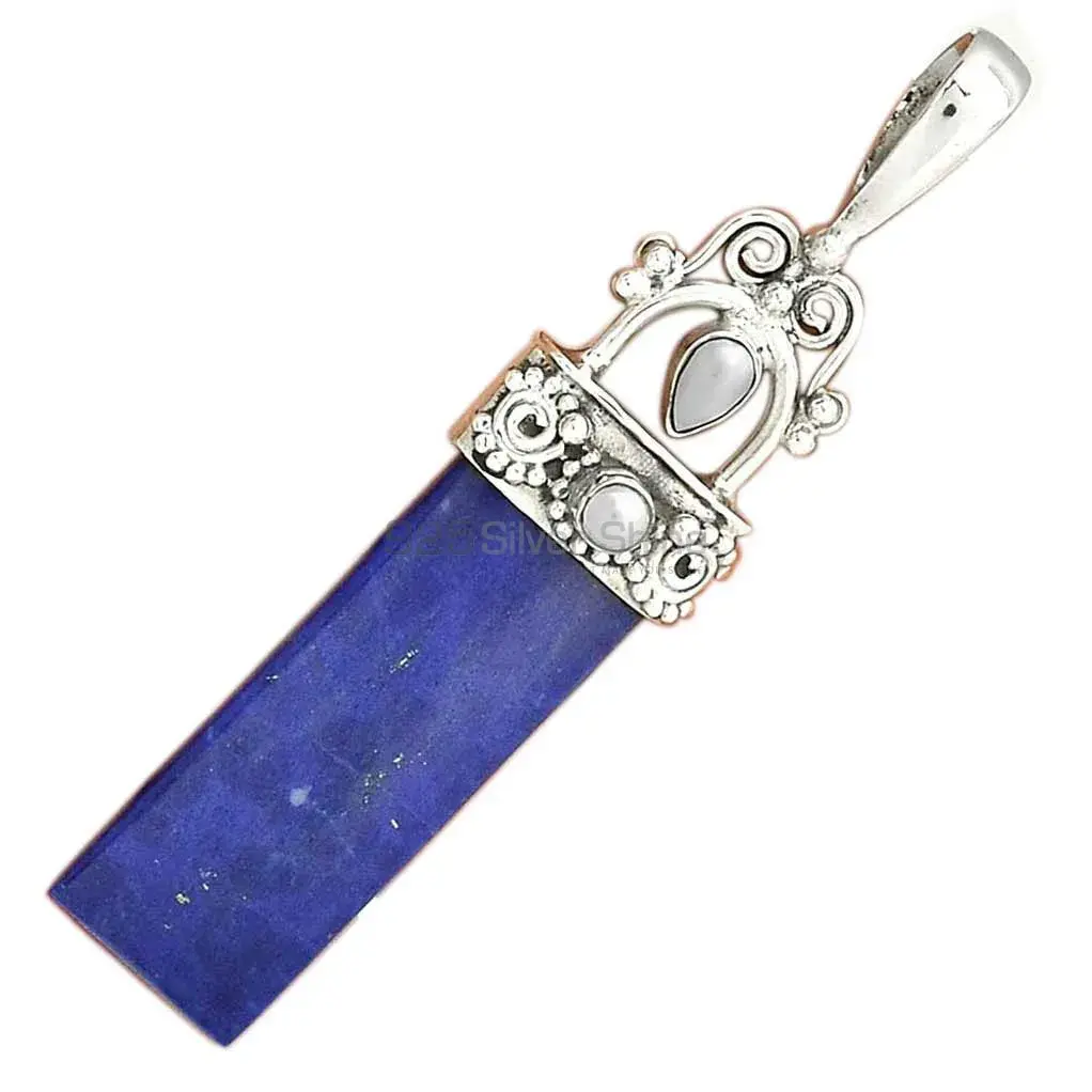 Multi Gemstone Handmade Pendants In Solid Sterling Silver Jewelry 925SP28-1_3