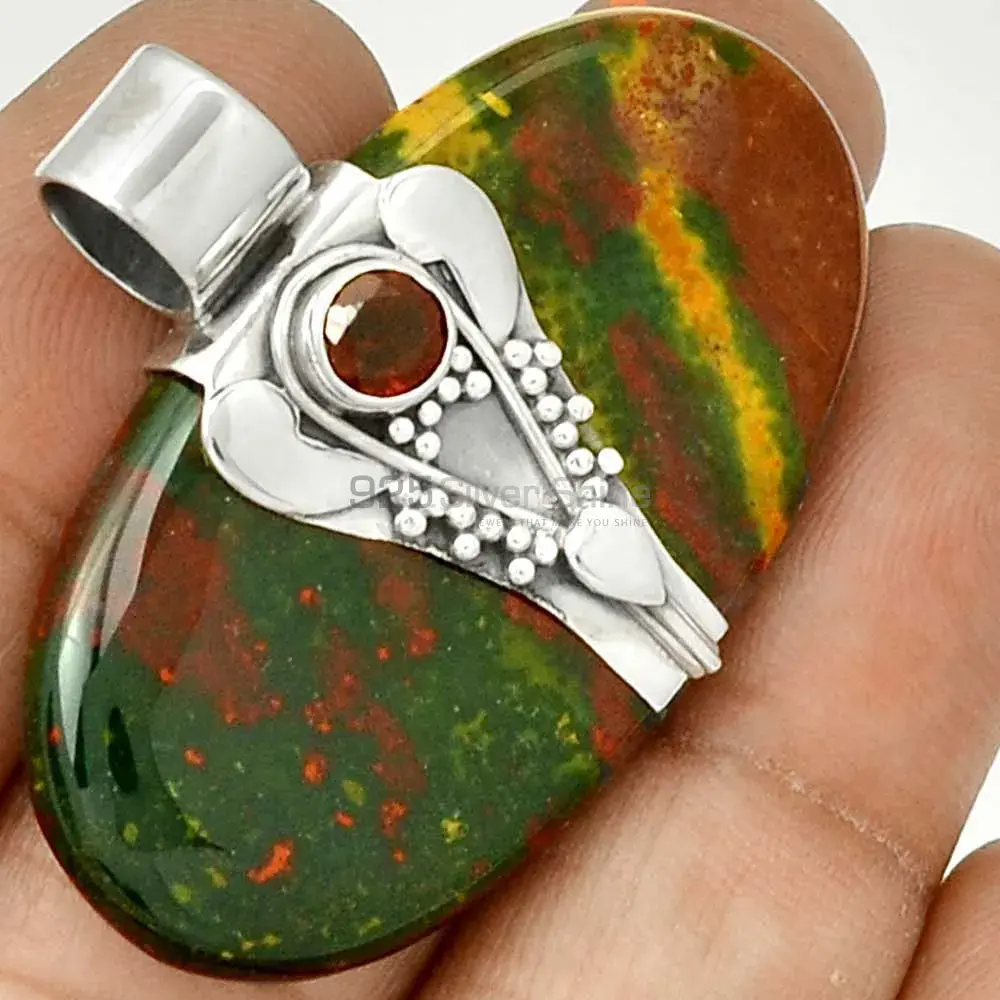Multi Gemstone Pendants In 925 Solid Silver Jewelry 925SP072-2_1