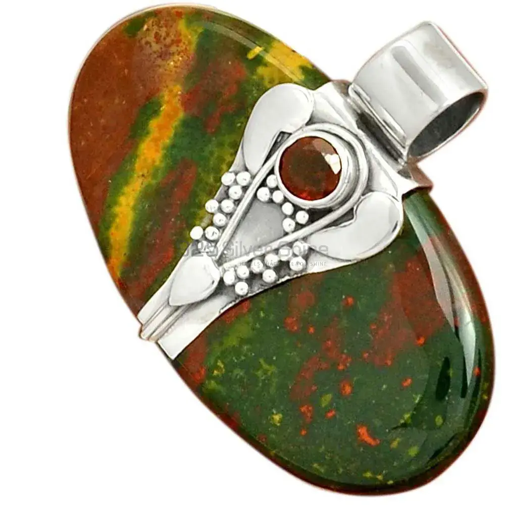 Multi Gemstone Pendants In 925 Solid Silver Jewelry 925SP072-2_3
