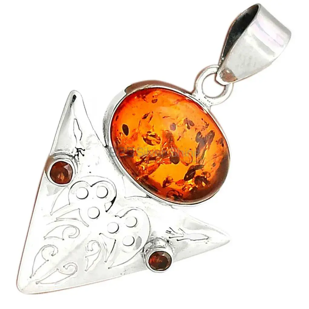 Wholesale Multi Gemstone Pendants In Fine Sterling Silver Jewelry 925SP17-1_2