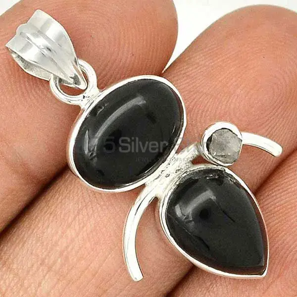 Multi Gemstone Pendants In Fine Sterling Silver Jewelry 925SP57-1_1