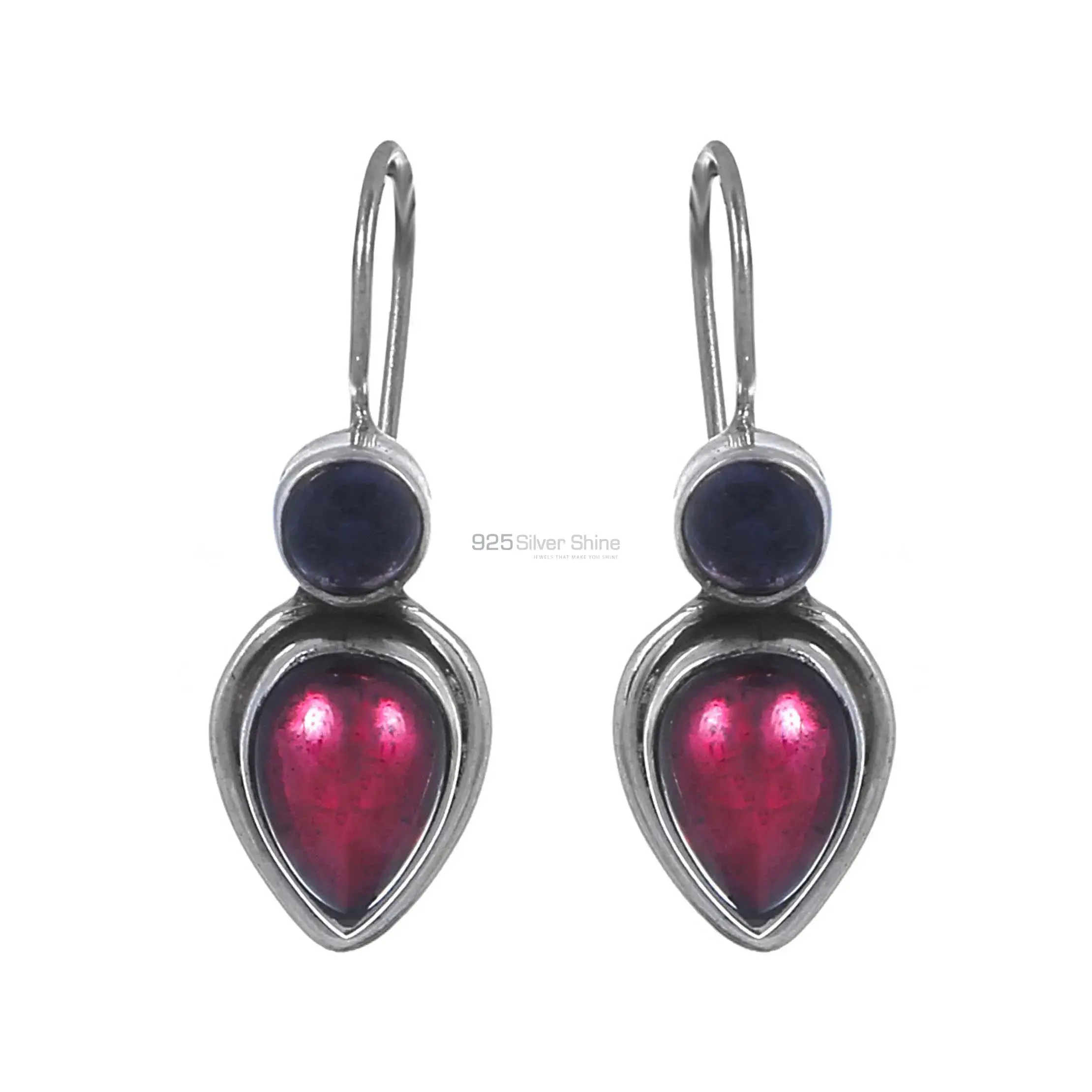 Wholesale Natural Semi Precious Gemstone Earring In Sterling Silver Jewelry 925SE202