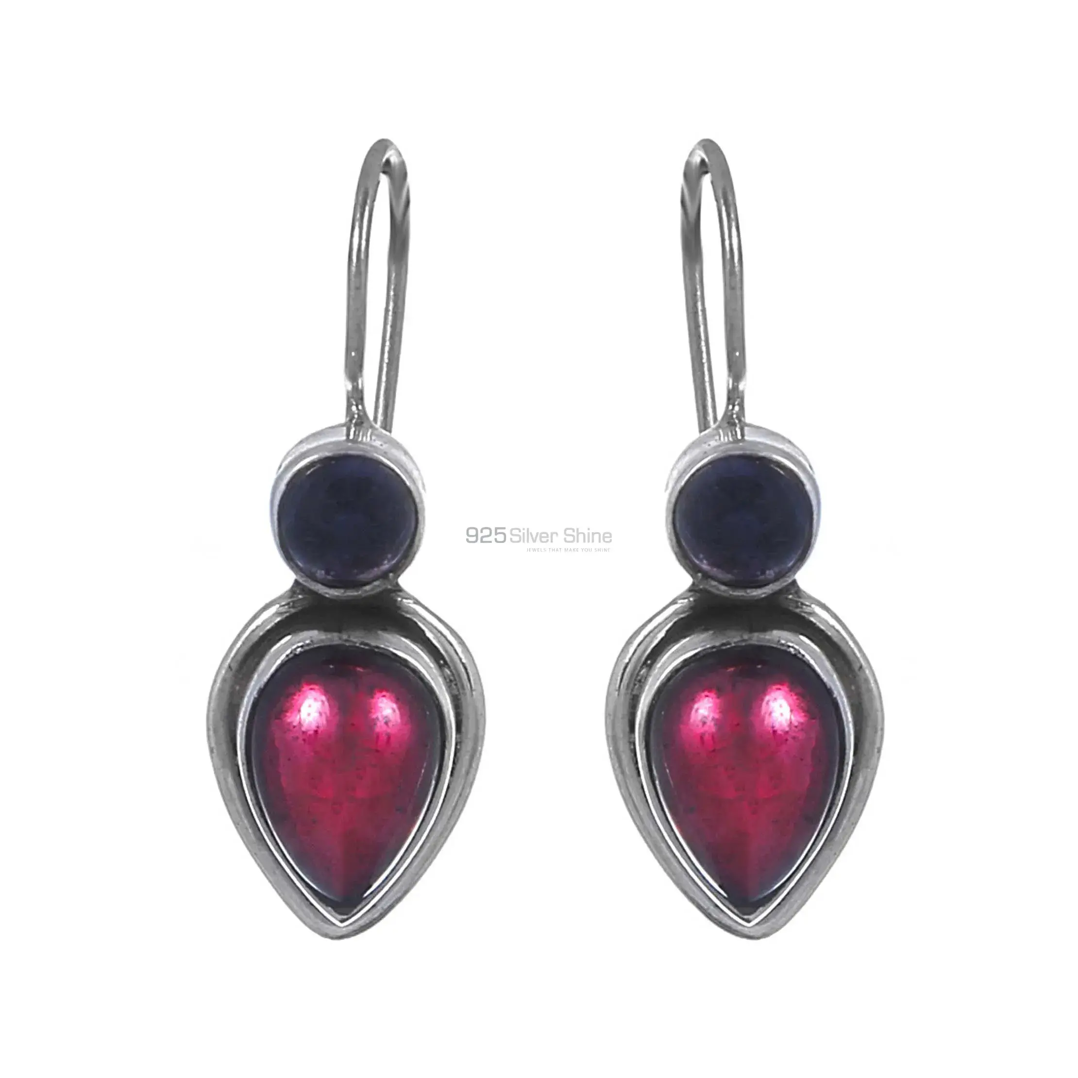Natural Semi Precious Gemstone Earring In Sterling Silver Jewelry 925SE202_0