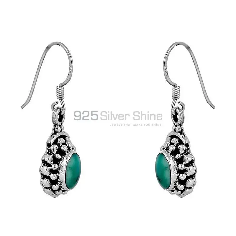 Natural Turquoise Gemstone In 925 Sterling Silver Jewelry 925SE68_1