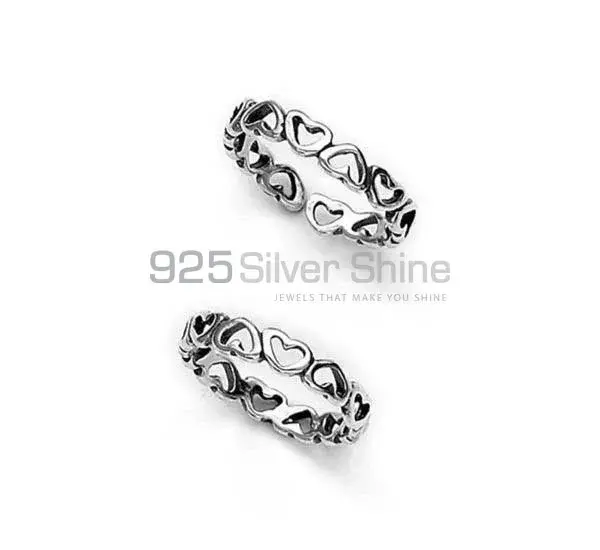 Beach Wear 925 Sterling Silver antique finish feett toe rings band - for  girl | eBay
