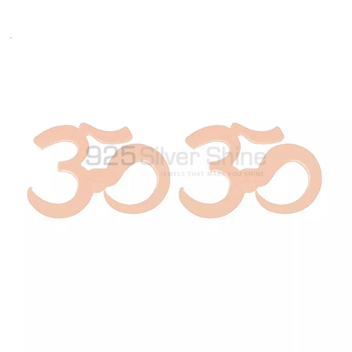 Wholesale Om Symbol Stud Earring In 925 Silver SMME552_1