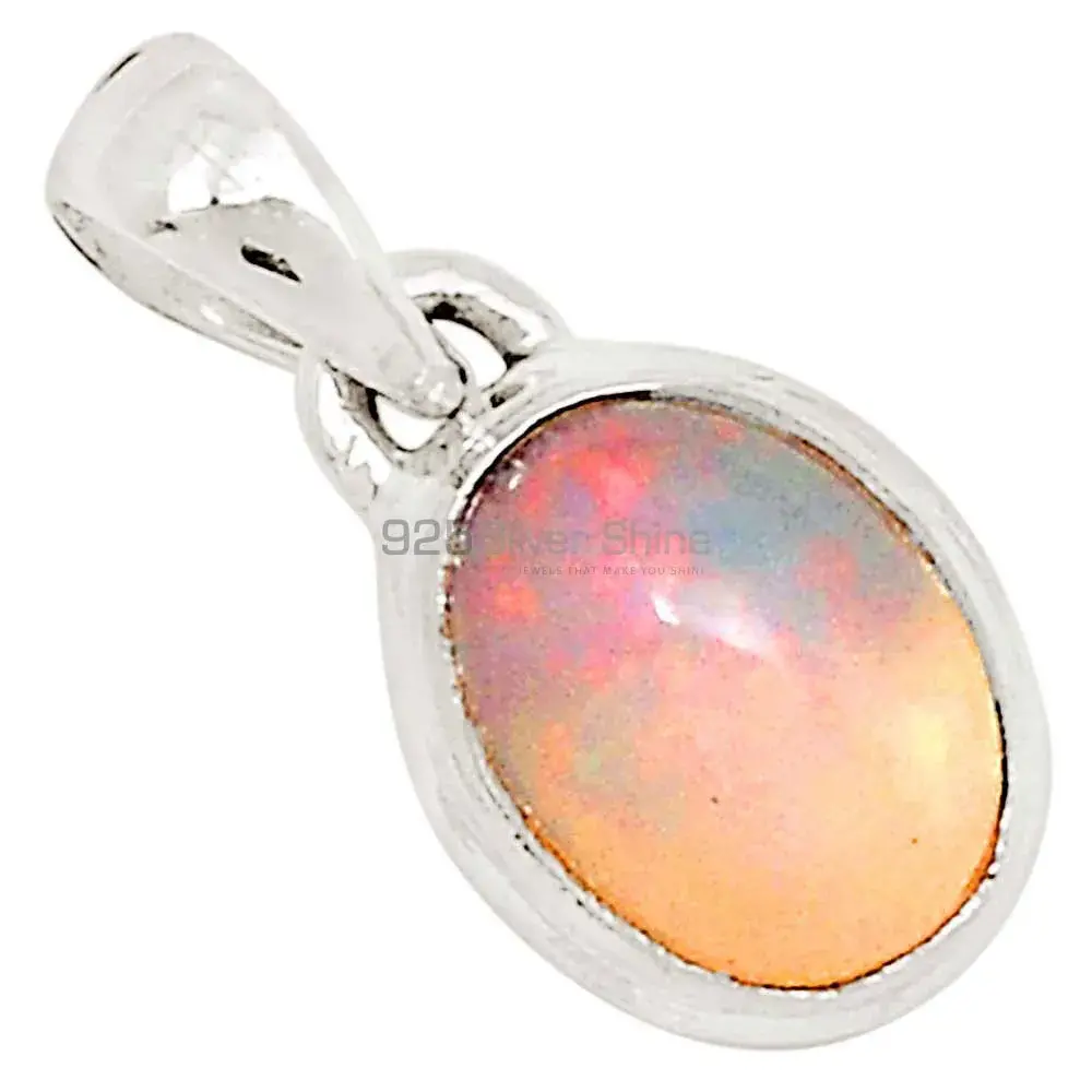 Opal Gemstone Pendants In 925 Solid Silver Jewelry 925SP142_0