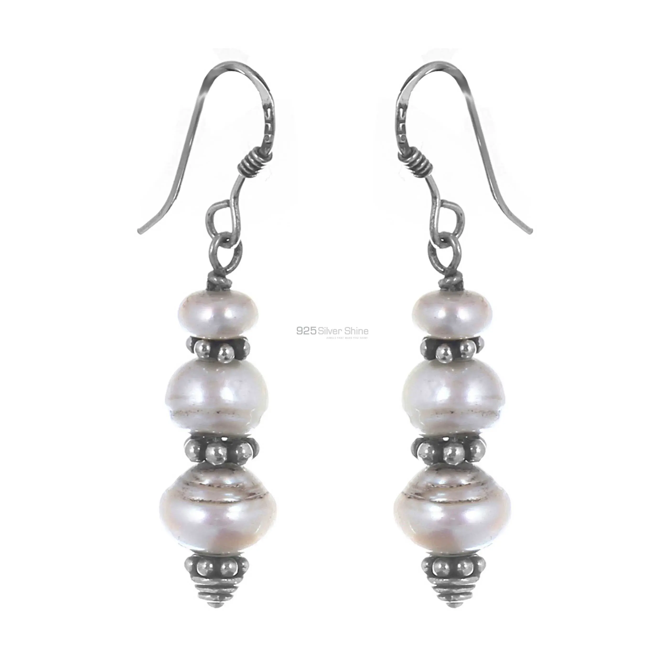 Wholesale pearl Beads Earrings In Silver Jewelry 925SE161