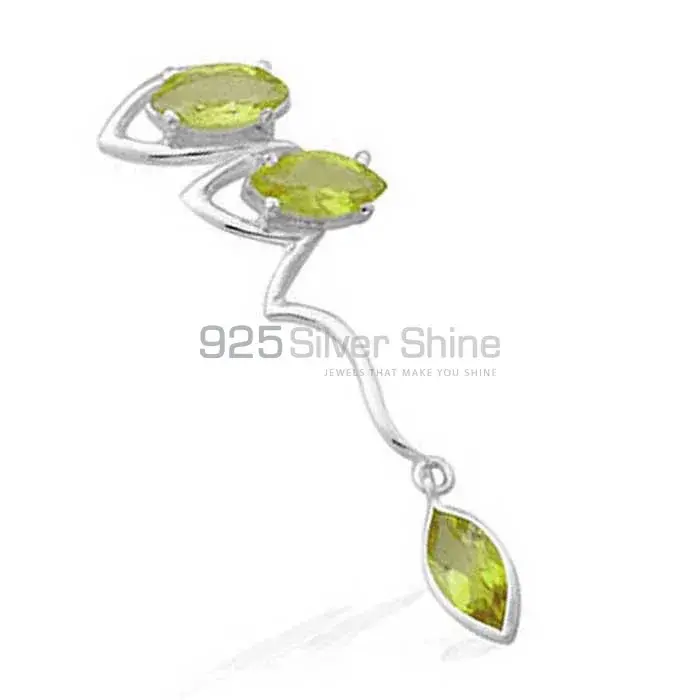 Natural Peridot Gemstone Pendants Wholesaler In Fine Sterling Silver Jewelry 925SP1558_0