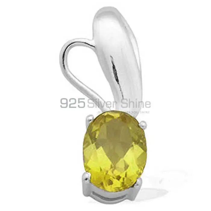 Peridot Gemstone Pendants In Fine Sterling Silver Jewelry 925SP1608_0