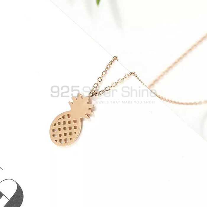 Wholesale Pineapple Fruit Design Necklace In 925 Silver FRMN273_0