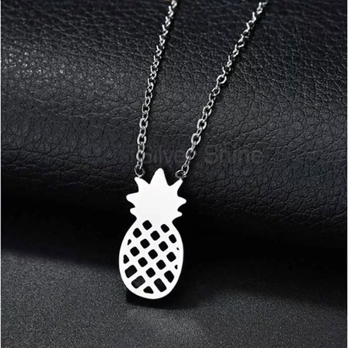 Wholesale Pineapple Fruit Design Necklace In 925 Silver FRMN273_3